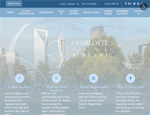 Tablet Screenshot of charlotteoralsurgery.com